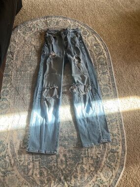 SO Light Blue High-Rise Distressed Jeans